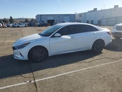 Salvage cars for sale at Vallejo, CA auction: 2021 Hyundai Elantra SEL