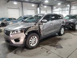 Salvage cars for sale from Copart Ham Lake, MN: 2018 KIA Sorento LX