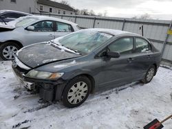 Salvage cars for sale at York Haven, PA auction: 2010 Honda Civic VP