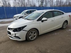 Salvage cars for sale from Copart Moncton, NB: 2018 Chevrolet Cruze LT