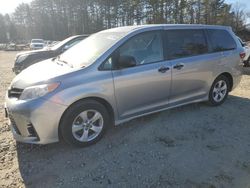 Salvage cars for sale at North Billerica, MA auction: 2019 Toyota Sienna