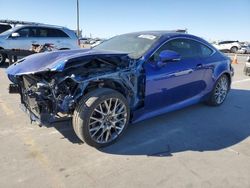 Salvage cars for sale at Grand Prairie, TX auction: 2015 Lexus RC 350