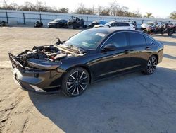 Salvage cars for sale at Fresno, CA auction: 2024 Honda Accord Touring Hybrid