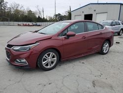 Salvage cars for sale at Savannah, GA auction: 2016 Chevrolet Cruze LT