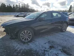 Salvage cars for sale at Bowmanville, ON auction: 2017 Acura TLX Tech