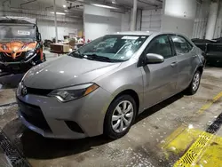 Salvage cars for sale at York Haven, PA auction: 2014 Toyota Corolla L