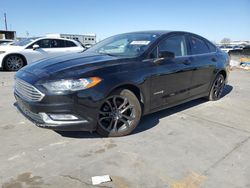 Ford Fusion se Hybrid salvage cars for sale: 2018 Ford Fusion SE Hybrid