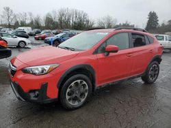 Subaru salvage cars for sale: 2021 Subaru Crosstrek Premium