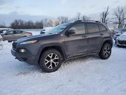 Salvage cars for sale from Copart Central Square, NY: 2017 Jeep Cherokee Trailhawk