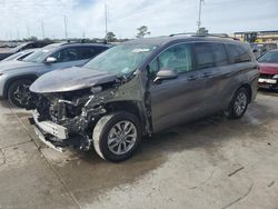 Salvage cars for sale at New Orleans, LA auction: 2022 Toyota Sienna LE