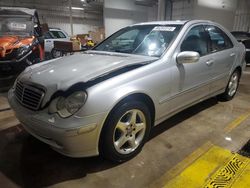 Salvage cars for sale at York Haven, PA auction: 2002 Mercedes-Benz C 320