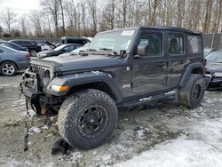 Salvage cars for sale at Waldorf, MD auction: 2018 Jeep Wrangler Unlimited Sport