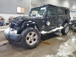 Salvage cars for sale at Sandston, VA auction: 2015 Jeep Wrangler Unlimited Sahara