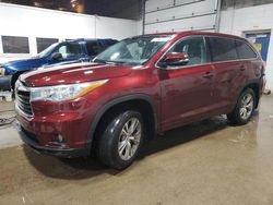 Toyota Vehiculos salvage en venta: 2015 Toyota Highlander LE