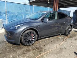 Salvage cars for sale at Riverview, FL auction: 2024 Tesla Model Y