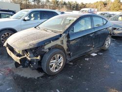 Salvage cars for sale at Exeter, RI auction: 2020 Hyundai Elantra SEL