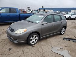 Vehiculos salvage en venta de Copart Woodhaven, MI: 2006 Toyota Corolla Matrix XR