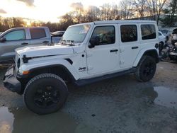 Salvage cars for sale at North Billerica, MA auction: 2021 Jeep Wrangler Unlimited Sahara