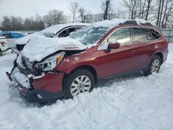 Salvage cars for sale at Central Square, NY auction: 2017 Subaru Outback 2.5I Premium