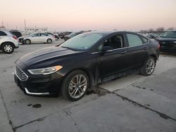 Salvage cars for sale at Grand Prairie, TX auction: 2020 Ford Fusion SEL