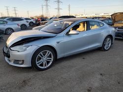 Salvage cars for sale at Elgin, IL auction: 2014 Tesla Model S