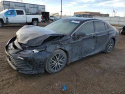 Salvage cars for sale at Bismarck, ND auction: 2022 Toyota Camry XLE