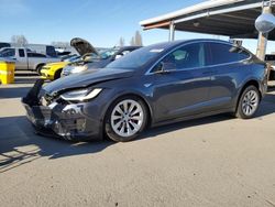 Salvage cars for sale at Hayward, CA auction: 2016 Tesla Model X