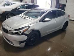 Salvage cars for sale at West Mifflin, PA auction: 2017 KIA Forte LX