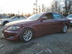 Salvage cars for sale at Waldorf, MD auction: 2012 Hyundai Genesis 3.8L