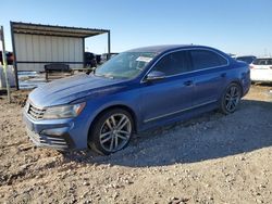 Salvage cars for sale from Copart Amarillo, TX: 2017 Volkswagen Passat R-Line