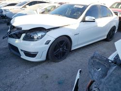 Salvage cars for sale at Las Vegas, NV auction: 2013 Mercedes-Benz C 63 AMG