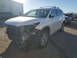 Salvage cars for sale from Copart Tucson, AZ: 2016 Toyota Highlander LE