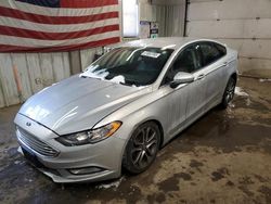 Salvage cars for sale at Lyman, ME auction: 2017 Ford Fusion SE