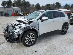 Salvage cars for sale at Mendon, MA auction: 2022 Toyota Corolla Cross XLE