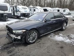 Salvage cars for sale at Glassboro, NJ auction: 2022 Mercedes-Benz S 580 4matic