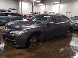 Salvage cars for sale at New Britain, CT auction: 2015 Acura TLX Tech