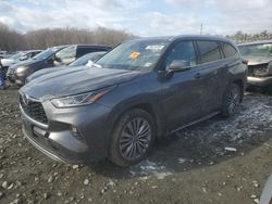 Salvage cars for sale from Copart Windsor, NJ: 2021 Toyota Highlander Platinum