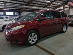 Salvage cars for sale at East Granby, CT auction: 2017 Toyota Sienna LE