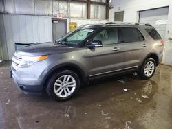 Salvage cars for sale at Chicago Heights, IL auction: 2014 Ford Explorer XLT