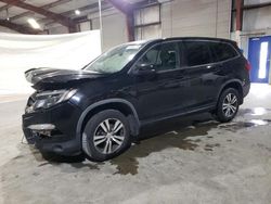 Salvage cars for sale at North Billerica, MA auction: 2017 Honda Pilot EXL