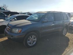 Salvage cars for sale from Copart San Martin, CA: 2006 Toyota Highlander Hybrid