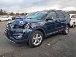 Salvage cars for sale at New Britain, CT auction: 2017 Ford Explorer XLT