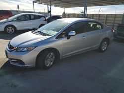 Salvage cars for sale from Copart Anthony, TX: 2013 Honda Civic LX