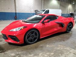 Salvage cars for sale at Woodhaven, MI auction: 2022 Chevrolet Corvette Stingray 1LT