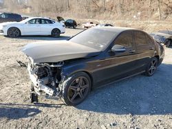 Salvage cars for sale at Marlboro, NY auction: 2016 Mercedes-Benz C 450 4matic AMG