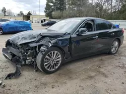 Salvage cars for sale at Knightdale, NC auction: 2021 Infiniti Q50 Luxe