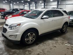 Salvage cars for sale at auction: 2016 Chevrolet Equinox LTZ