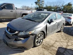 Salvage cars for sale at Lexington, KY auction: 2013 Honda Civic EXL