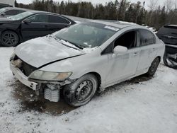 Salvage cars for sale at Cookstown, ON auction: 2010 Honda Civic LX-S