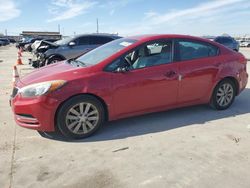 Salvage cars for sale at Grand Prairie, TX auction: 2016 KIA Forte LX